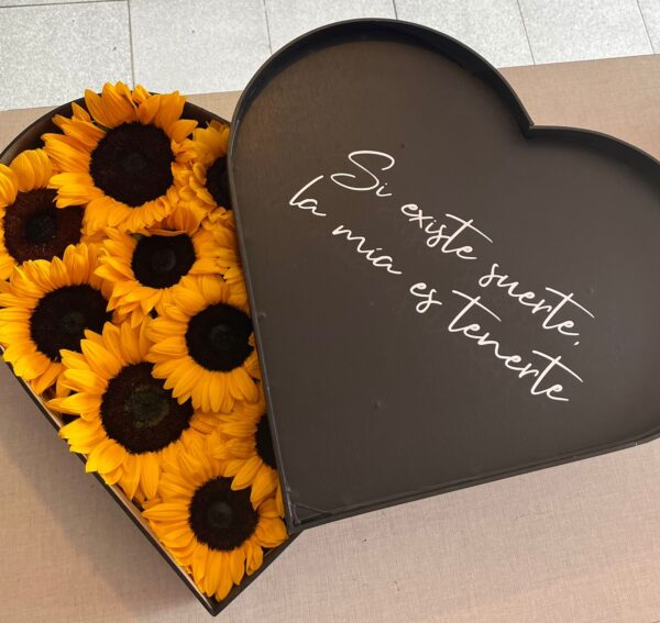 Caja de girasoles