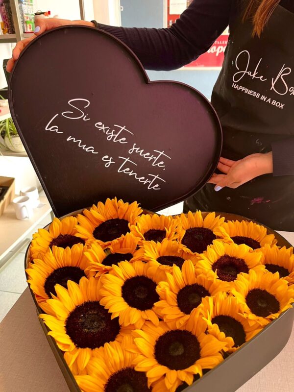 Caja de girasoles