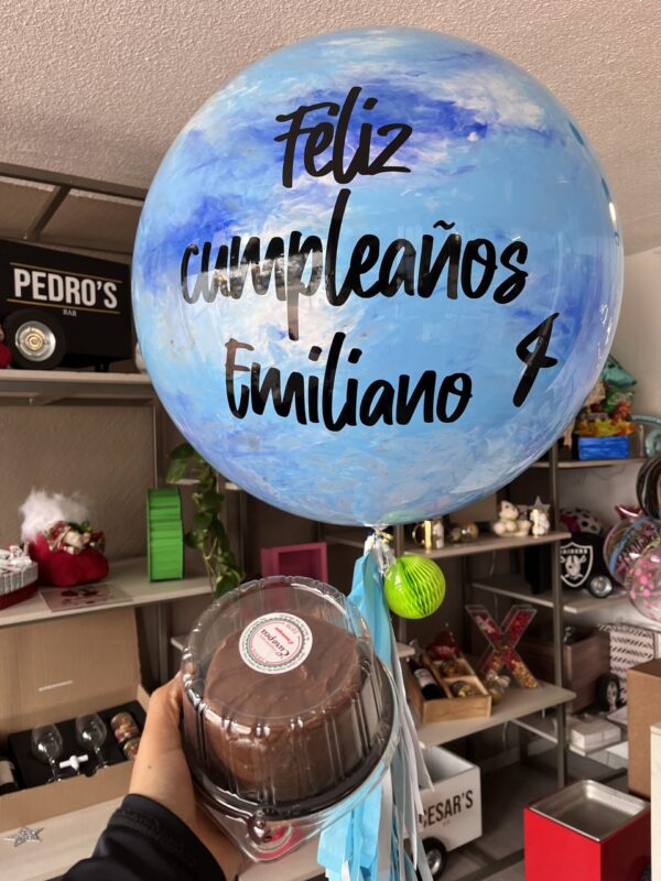 Combo burbuja mediana y mini pastel