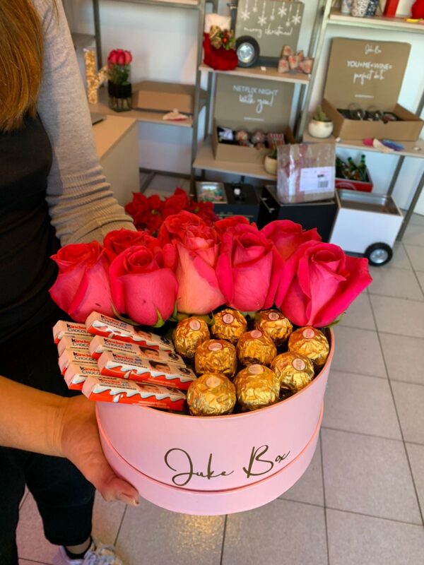 Rosas y chocolates chico