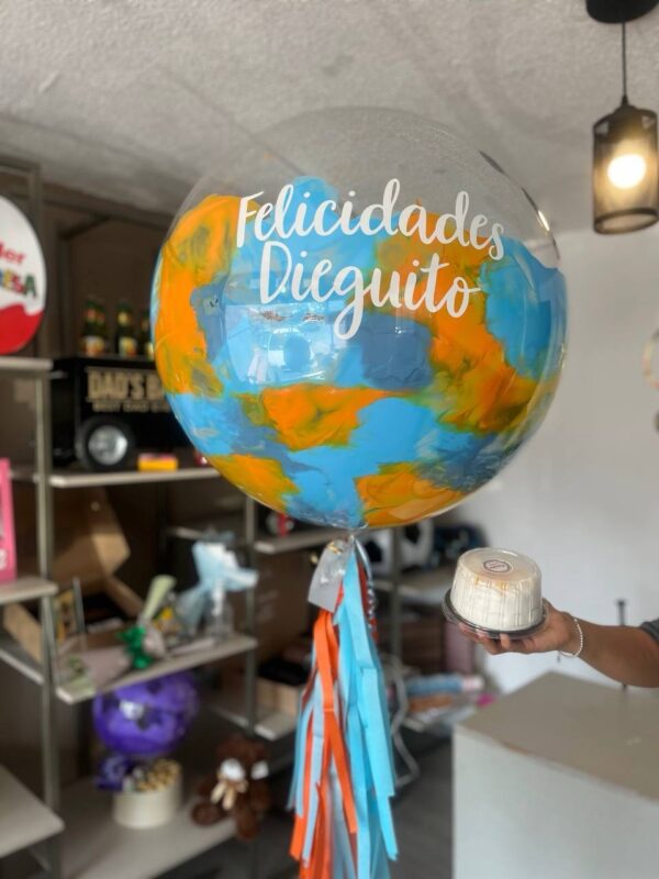 Combo burbuja mediana y mini pastel