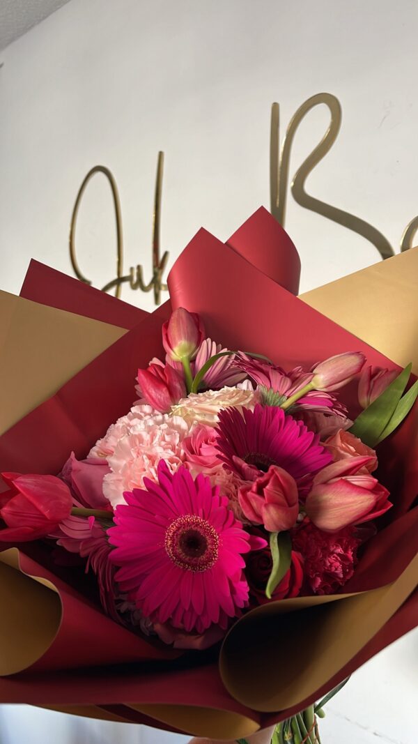 Bouquet Romance con Tulipanes