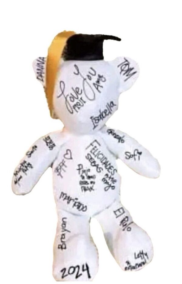 Osito graduado para dedicatoria