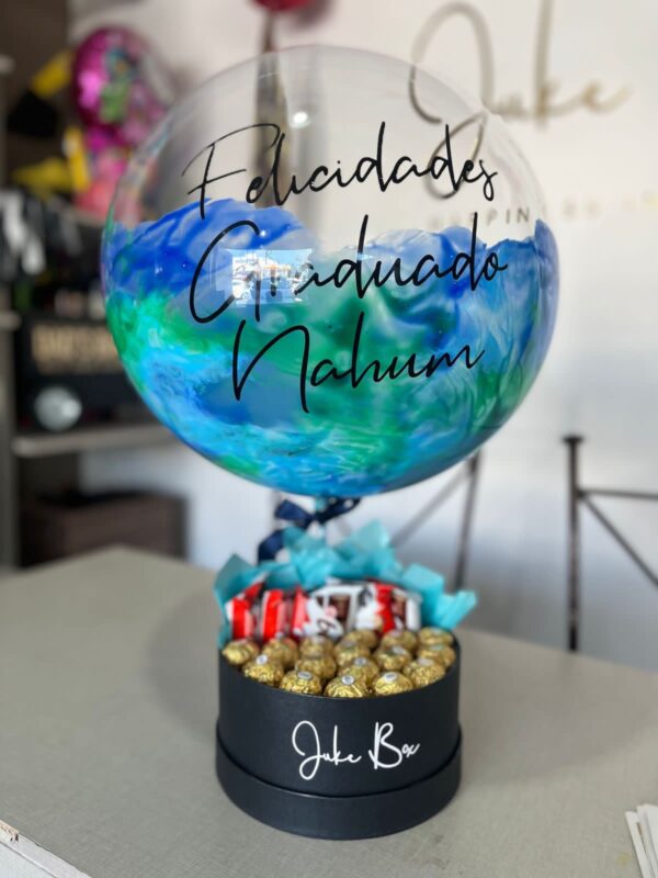 Globo y chocolates