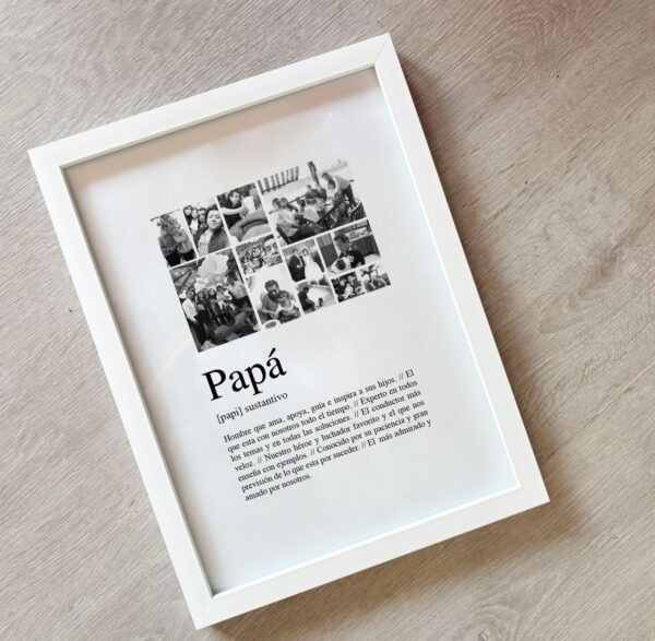 Marco definición collage papá