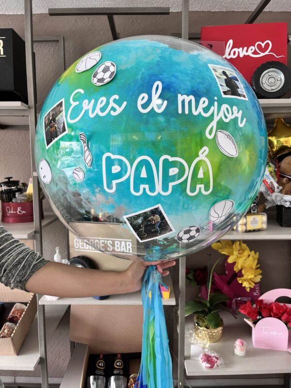 Burbuja papá con fotos personalizadas