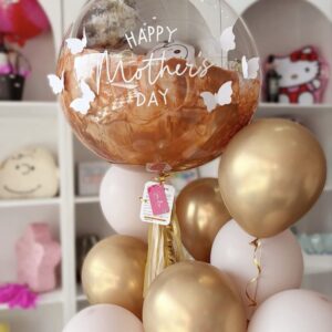 Burbuja día de las madres con mariposas